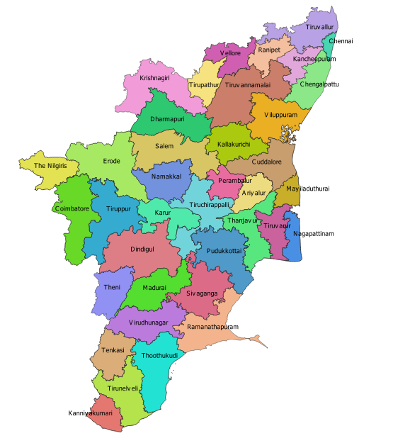 Tamil Nadu Map